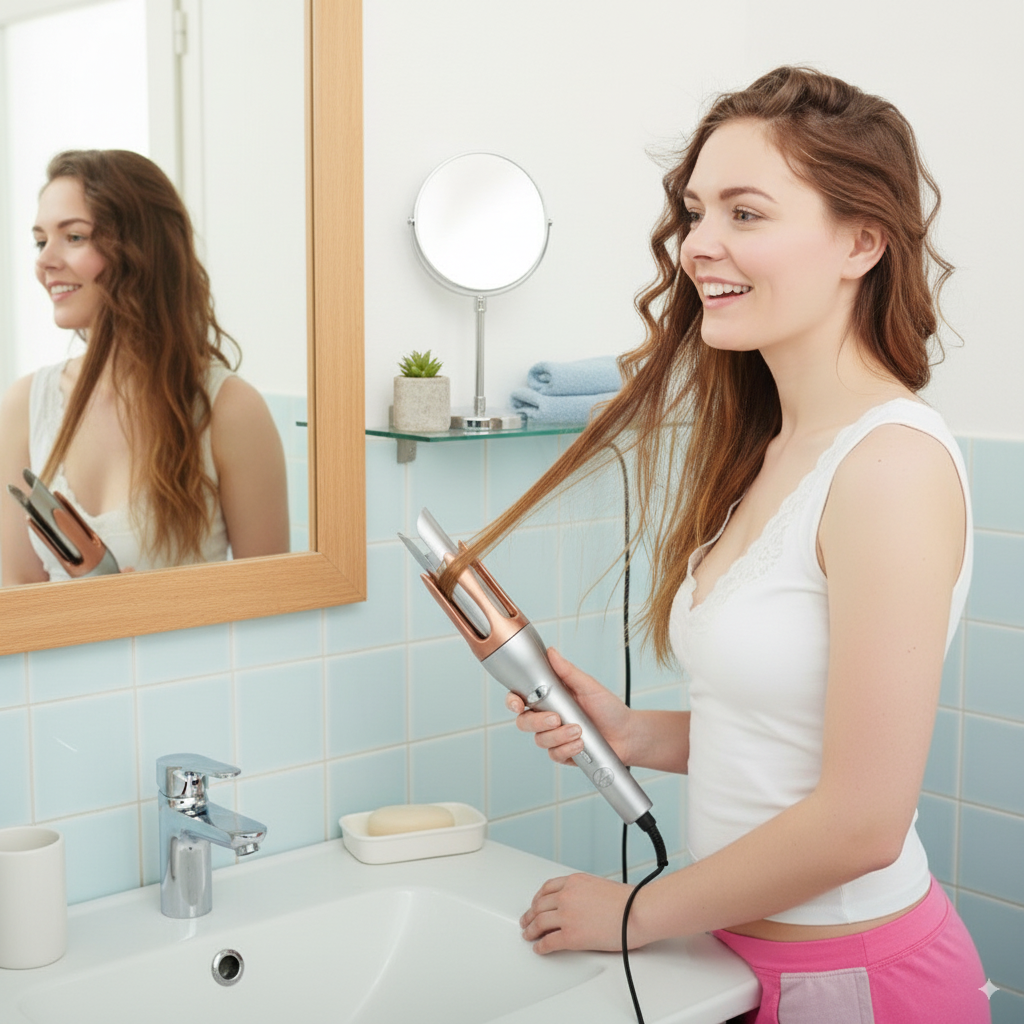 Rotating Electric Curling Iron